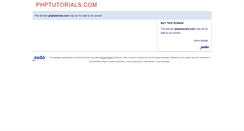 Desktop Screenshot of phptutorials.com